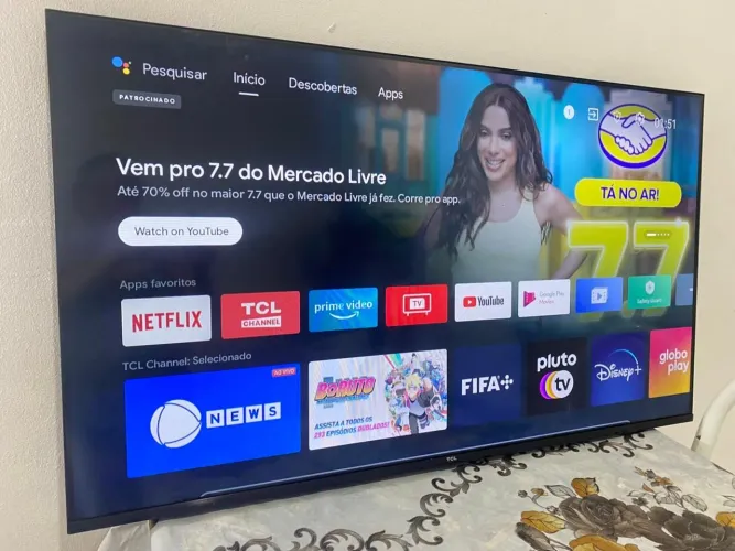 TELAO SMART ANDROID TCL 43 POLEGADAS 