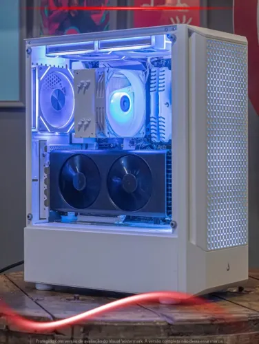 Desktop R5 3600, RX 5700, 16GB, SSD 1TB, Air Cooler Gamdias, Fonte 500W, Gabinete Risemode