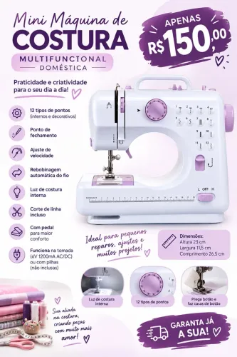 Mini máquina de costura
