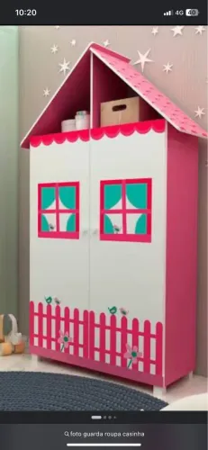 Guarda roupa casinha 400 ótimo estado 