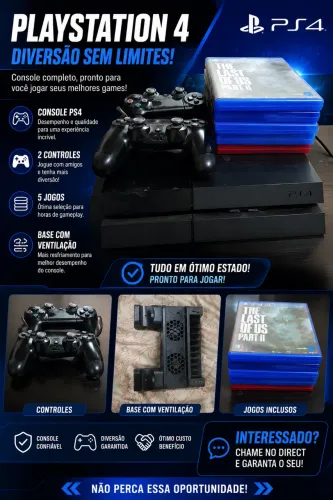PlayStation 4 semi novo