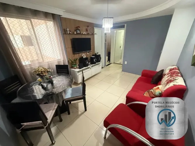 Apto na Serraria, 2/4, reformado, nascente, planejados, andar baixo, mobiliado.