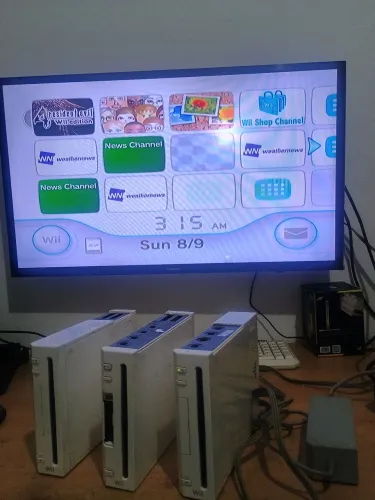 Nintendo wii 3 consoles funcionando