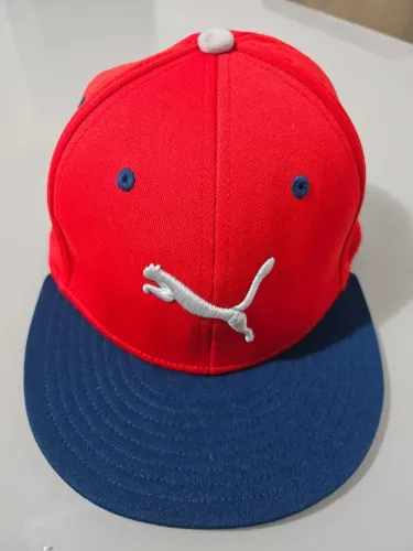 Boné Puma Original Flexfit Vermelho e Azul | Usado 1x