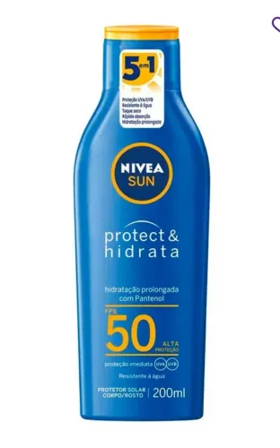 Protetor Solar FPS 50 Nivea Sun Protect & Hidrata 125ml  