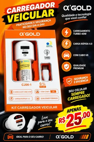 Carregador veicular turbo