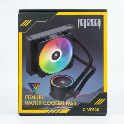 Water Cooler Revenger Fenrir RGB 120mm p/ Processador Intel AMD G-VR120 pode retirar no lo