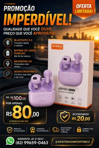 Fone bluetooth