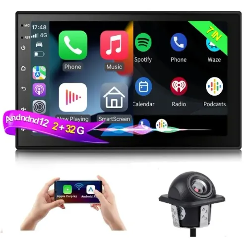 Central Multimidia para Kwid  7" Android 12 2gb+32gb Touch c/ GPS,Bluetooth e Wifi