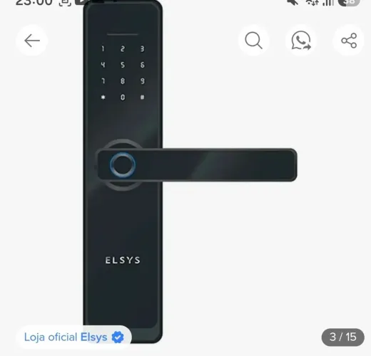 Fechadura Digital Elsys Clássica Wi-fi