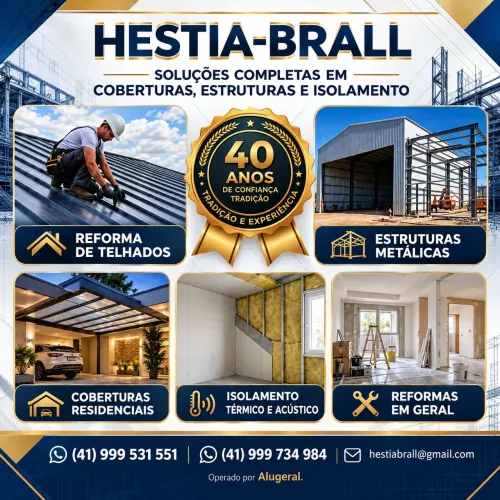 Coberturas, Telhados, Estruturas e Isolamento Térmico e Acústico