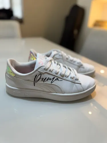 tênis puma casual branco holográfico original