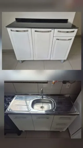 Vendo armários de cozinha em aço l