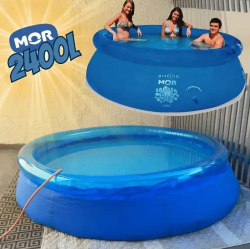 Piscina 2.400 litros redonda inflável nova lacrada
