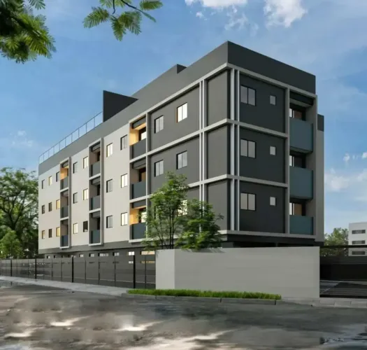 Apartamento Térreo C/Área Lazer Mangabeira Elevador, 46,95m² 2 Quartos, 1 Suíte, 01 Vaga