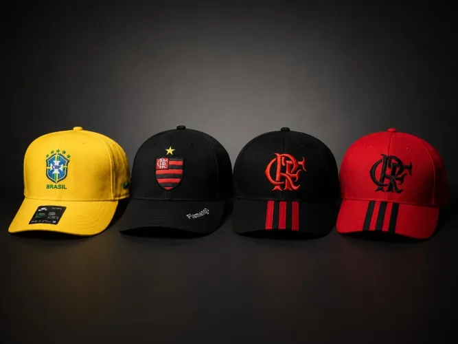     Bonés Flamengo/CBF Novos - Qualidade Premium