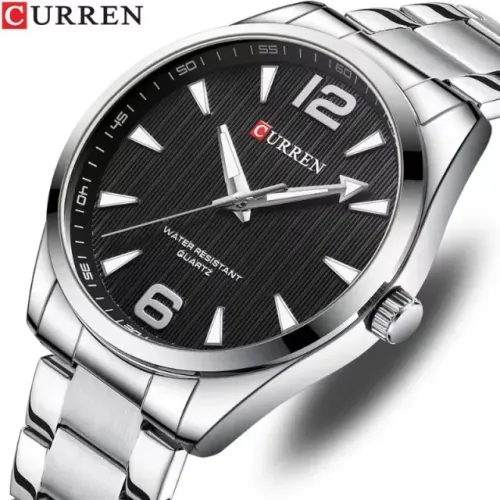 Relógio Masculino Curren 8434 Aço Inoxidável - Luminoso - Novo