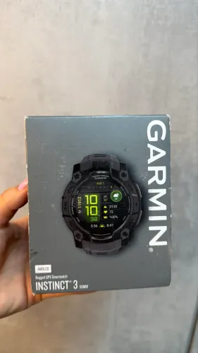 Garmin instinct 3 50mm novo (1 ano de garantia) (LOJA FÍSICA)
