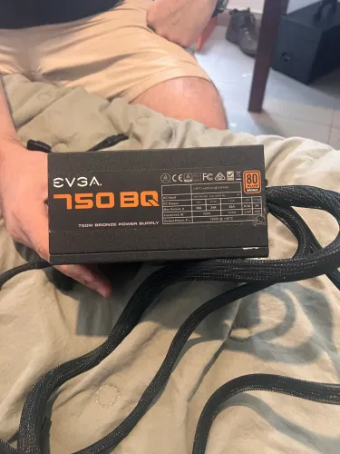 Fonte EVGA 750W BQ 80 plus modular - com conversor 12 pinos