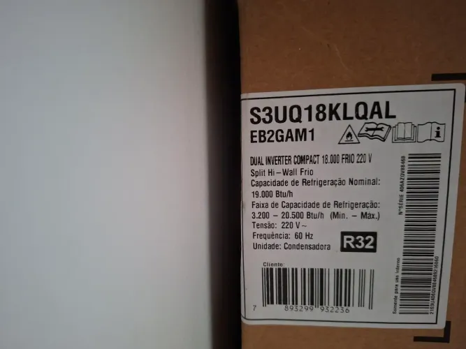 Ar Condicionado Split Hw Inverter R-32 LG DUAL compact + Al 18.000 bts