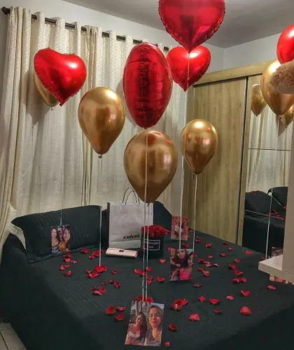 Decoração de quarto, surpresa romântica!