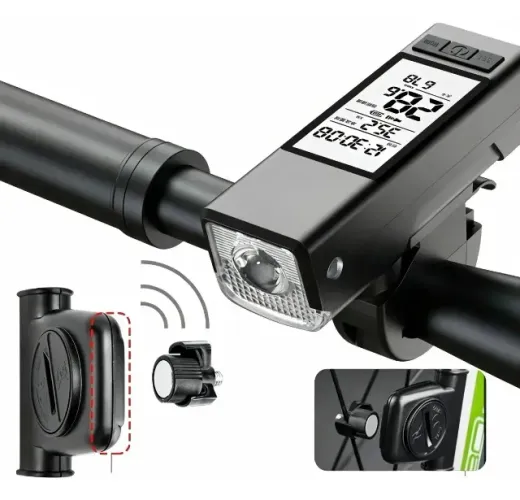 Velocímetro De Bike Bicicleta Visor Digital Velocidade Distância Tempo Ciclismo Lumi Magné