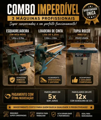 Máquinas para marcenaria
