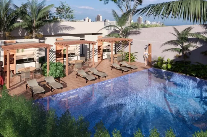 Apartamento com 2 quartos  varanda e área de lazer completano Dinamerica - Vista Borborema