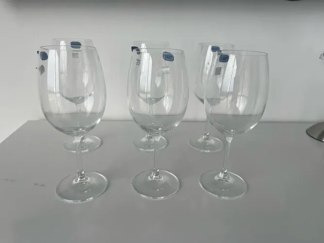 Jogo 6x taças vinho cristal