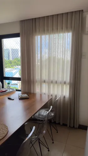 Cortinas de Linho Bege 