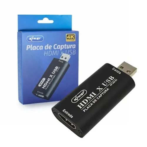 Placa de Captura HDMI x USB Full HD 1080p Knup, entregamos