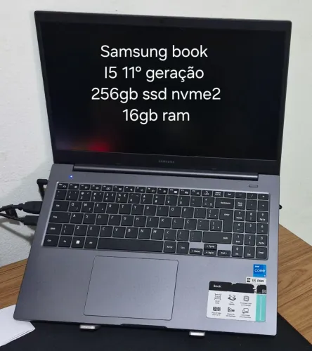 Notebook Samsung Book - i5 11ª Geração | 8GB RAM | SSD NVMe