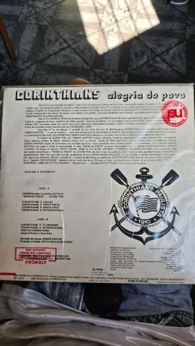 LP Vinil Corinthians 1977 Alegria do Povo (Com Encarte/Foto)
