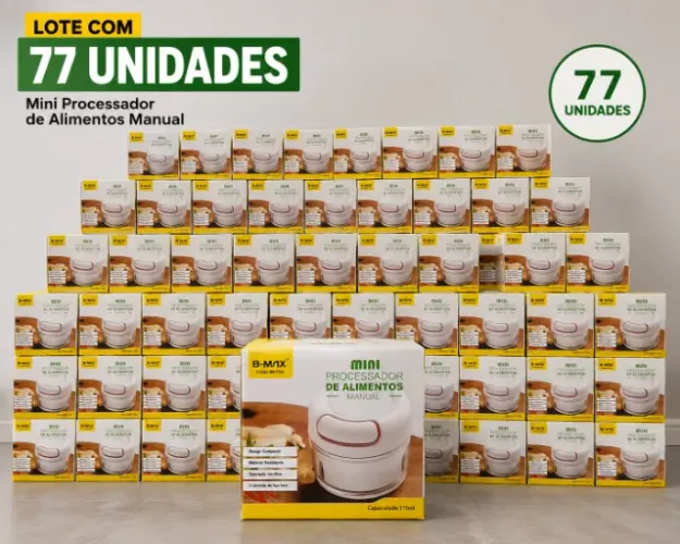 LOTE C/ 77 UN MINIPROCESSADOR E TRITURADOR DE ALHO PORTATIL