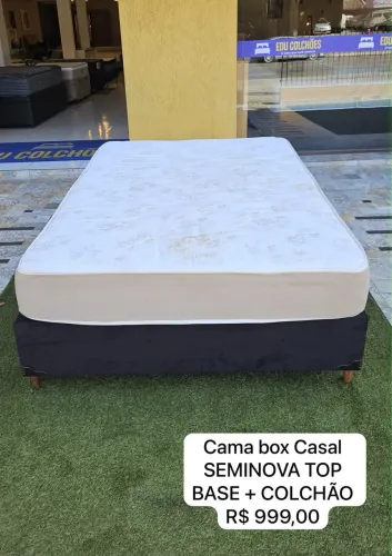 Cama box CASAL SEMINOVA TOP - ENTREGAMOS