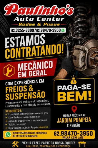 Contrata-se mecânico