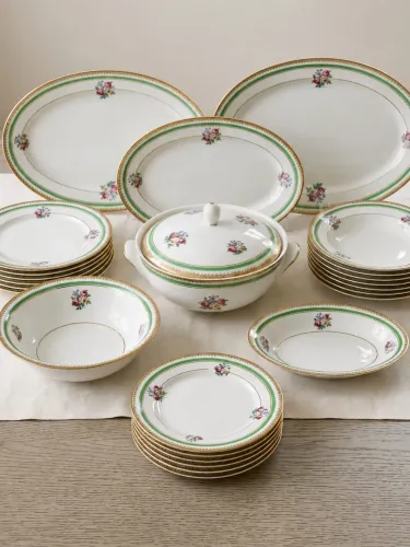 Aparelho de Jantar Antigo Vintage Antiguidade