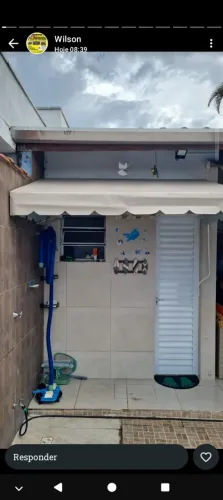 Toldo Cobertura fixo com lona e ferragens de qualidade