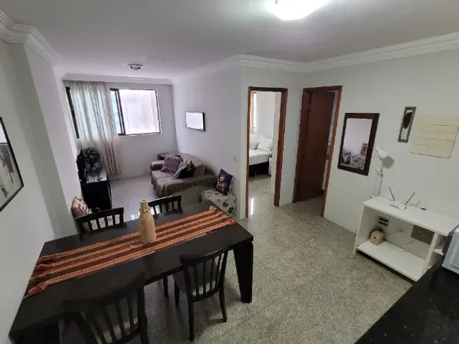 FLAT mobiliado em Boa Viagem, 1 quarto, vista para o Mar.