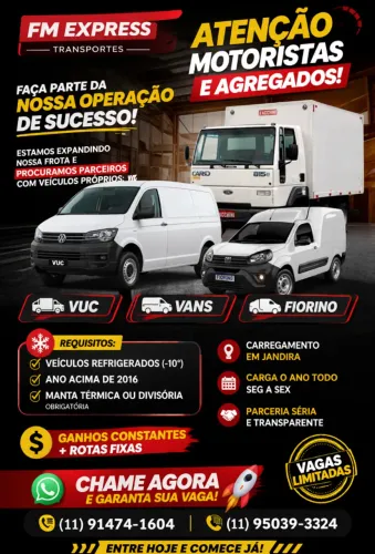 AGREGA-SE ( FIORINO, VAN E VUC ) REFRIGERADOS 