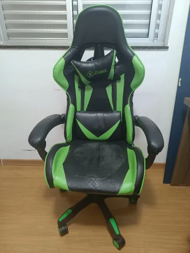 Cadeira Gamer Xzone Cgr-01 Ergonômica Preto E Verde