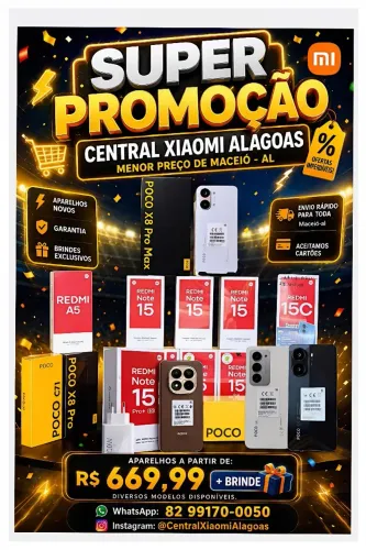 Xiaomi Poco X8 Pro 5G - Pro Max 5G, Redmi Note 15 Pro 5G e Diversos Modelos Disponíveis