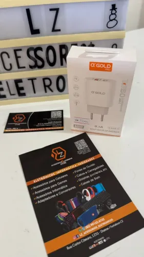 Fonte Carregoador aGold de 9.1A - Entrada Usb e Entrada Usb-C - Carregamento Rápido