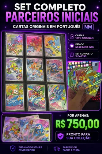 Set Completo Parceiros Iniciais Pokémon TCG NM ?