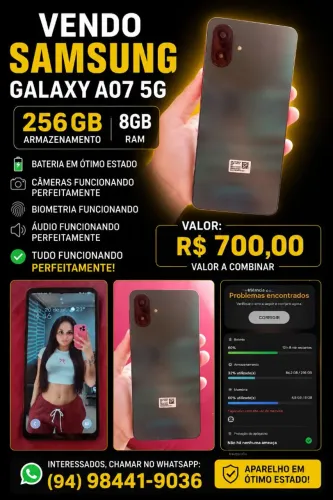 Vendo A07 novo único dono tudo original