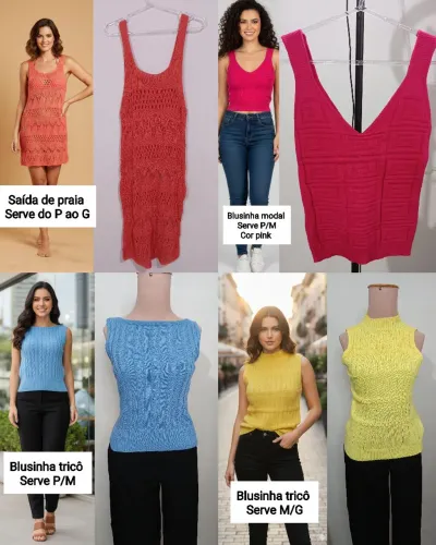 Lote de roupas novas.