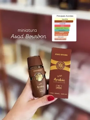 Perfume árabe miniatura Asad bourbon