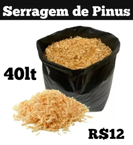 Serragem madeira de pinus saca 40lt Parelheiros São Paulo 