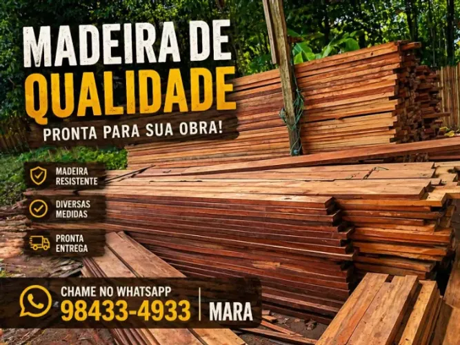 Madeira de qualidade para sua construção