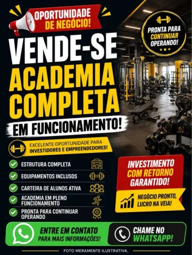 ACADEMIA A VENDA